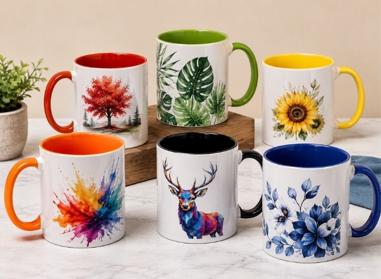 Coloured Interior Mug