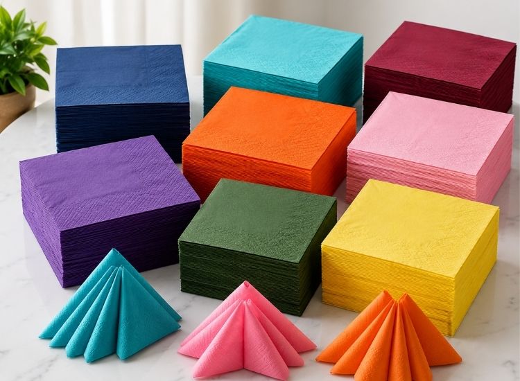 Coloured tissue paper