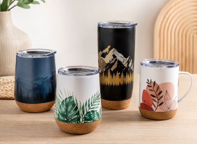 Cork-Detail Tumblers