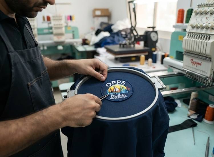 Embroidered patch application