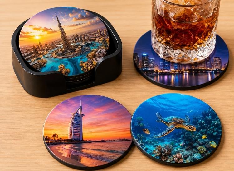 Full-colour printed surface