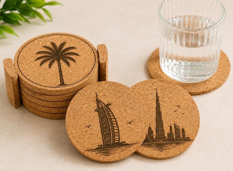 Natural cork finish