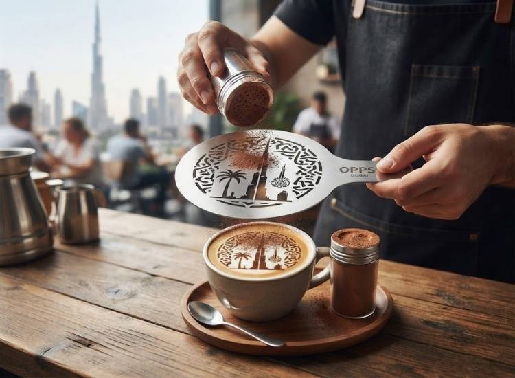 Stainless Steel Coffee Stencils