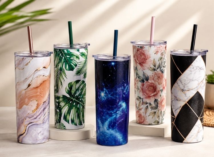 Tumblers with Straws
