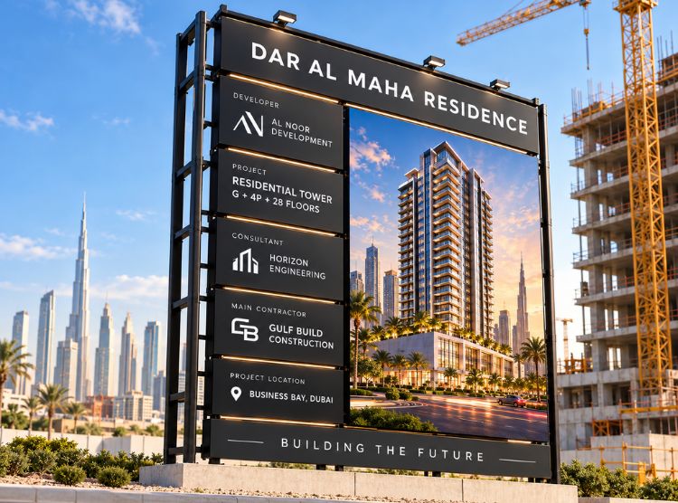 Construction Site Signage in UAE