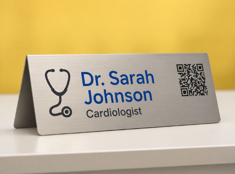 Metal Desk Name Plate in UAE